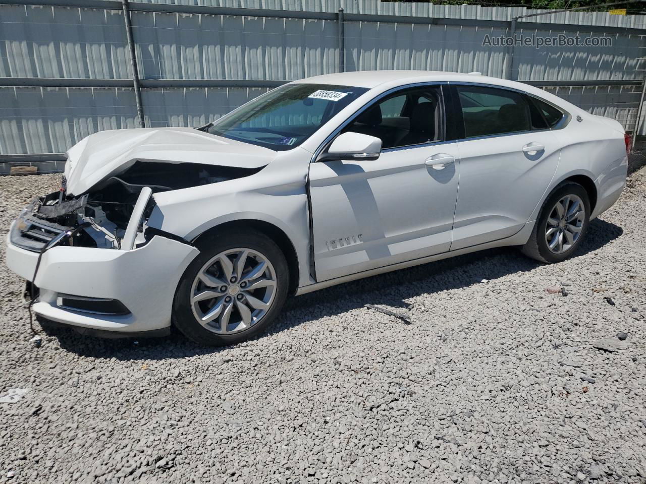 2017 Chevrolet Impala Lt White vin: 2G1105S36H9113826