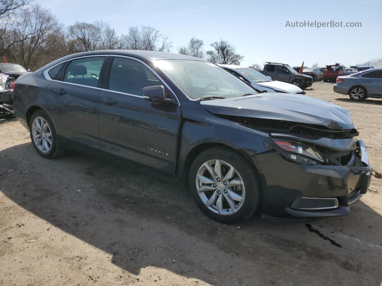 2017 Chevrolet Impala Lt Синий vin: 2G1105S36H9119707