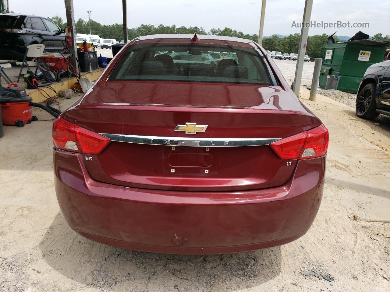 2017 Chevrolet Impala Lt Burgundy vin: 2G1105S36H9120064