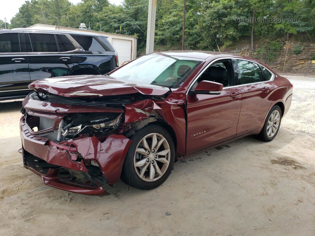 2017 Chevrolet Impala Lt Burgundy vin: 2G1105S36H9120064