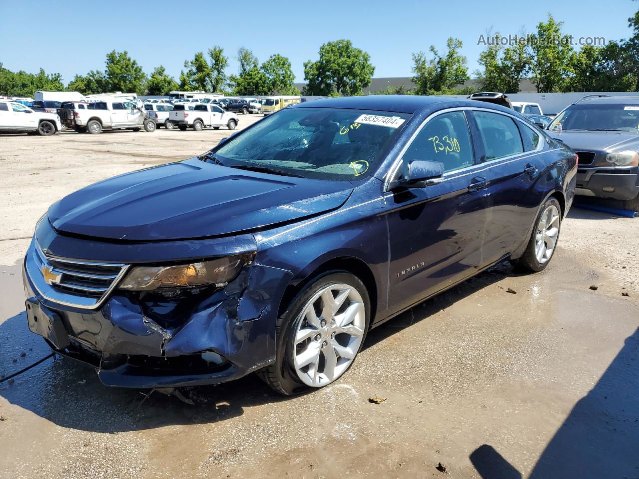 2017 Chevrolet Impala Lt Blue vin: 2G1105S36H9135423