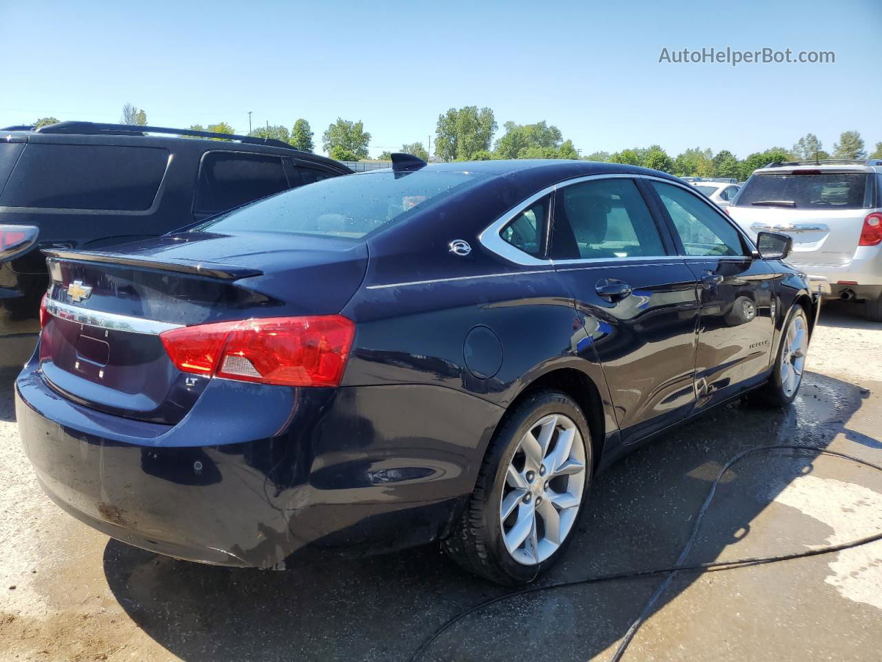 2017 Chevrolet Impala Lt Blue vin: 2G1105S36H9135423