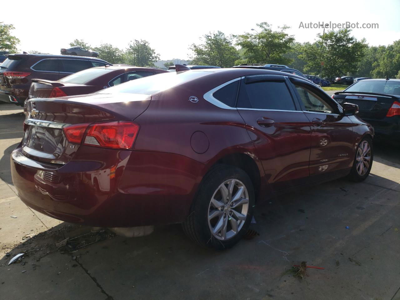 2017 Chevrolet Impala Lt Maroon vin: 2G1105S36H9192186