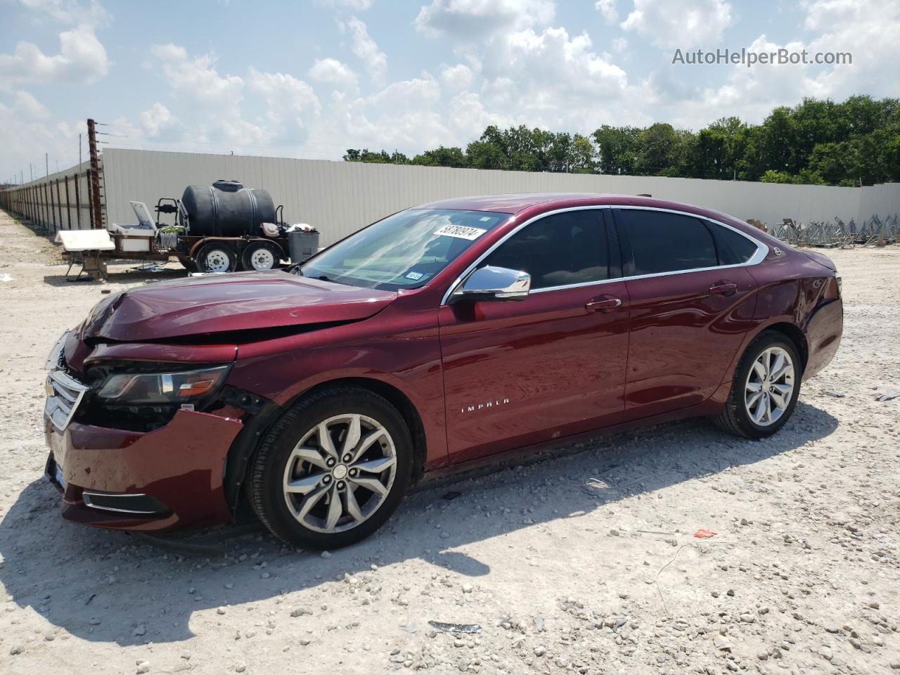 2017 Chevrolet Impala Lt Red vin: 2G1105S37H9114211