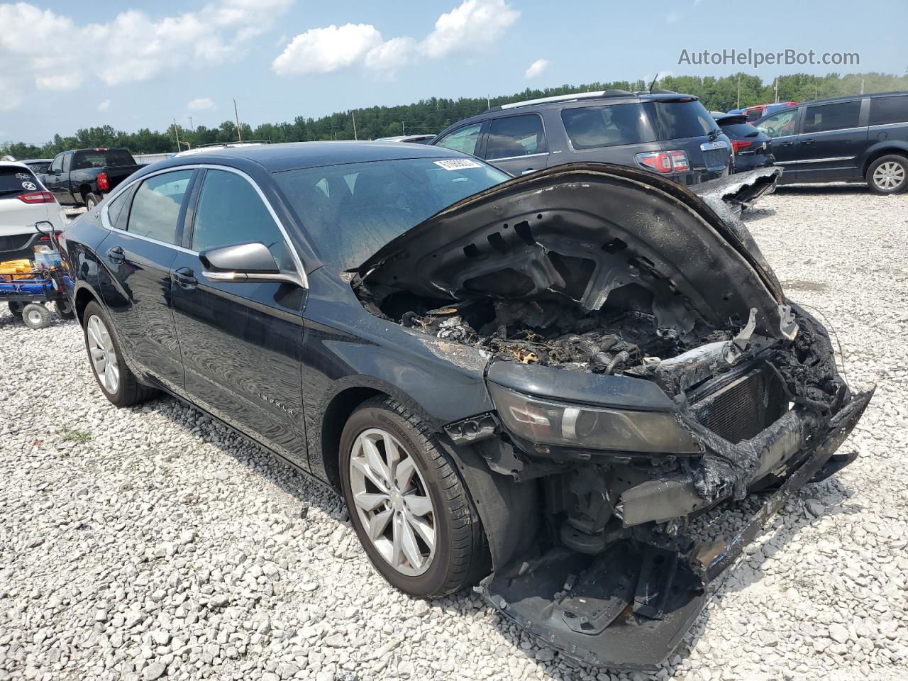 2017 Chevrolet Impala Lt Black vin: 2G1105S37H9120588