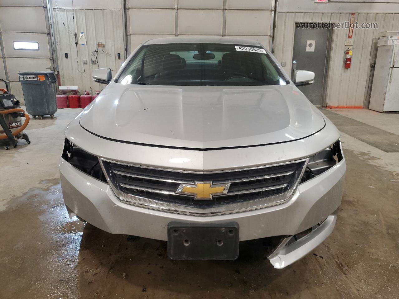 2017 Chevrolet Impala Lt Silver vin: 2G1105S37H9128190