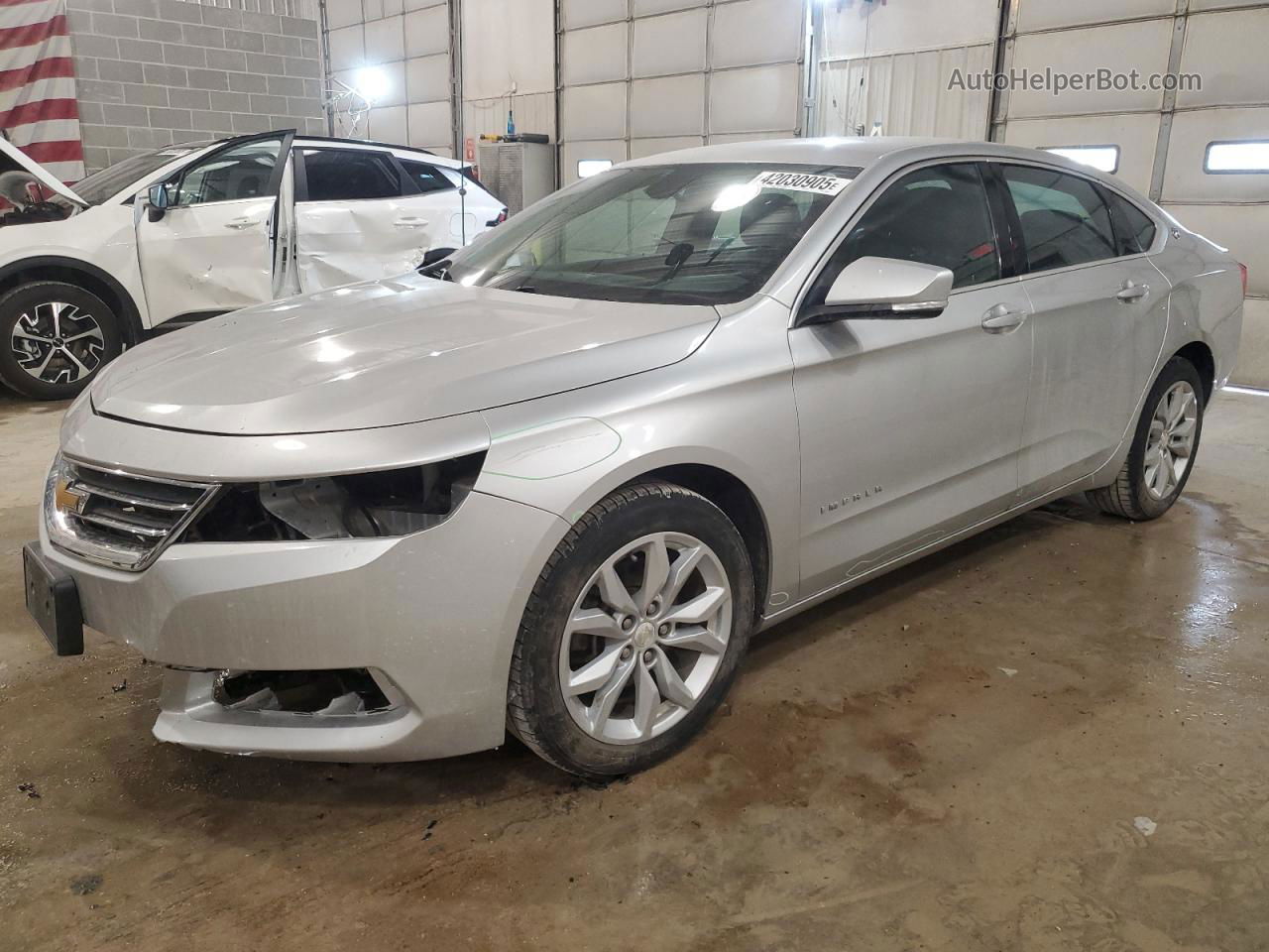 2017 Chevrolet Impala Lt Silver vin: 2G1105S37H9128190