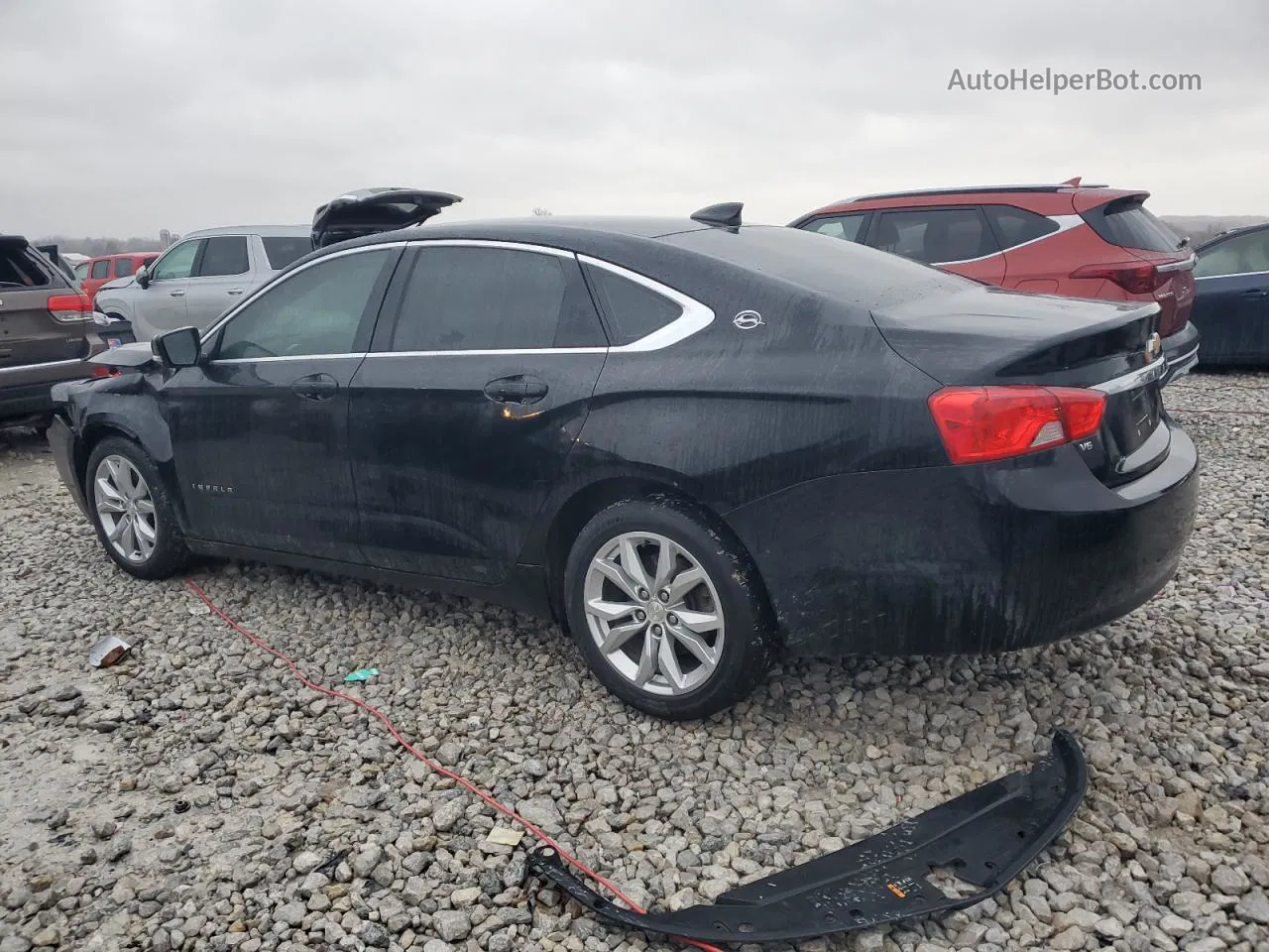 2017 Chevrolet Impala Lt Black vin: 2G1105S37H9142719