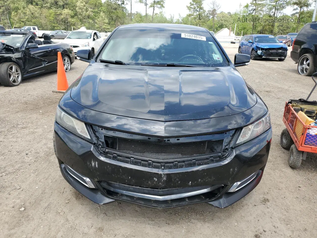 2017 Chevrolet Impala Lt Black vin: 2G1105S37H9154871