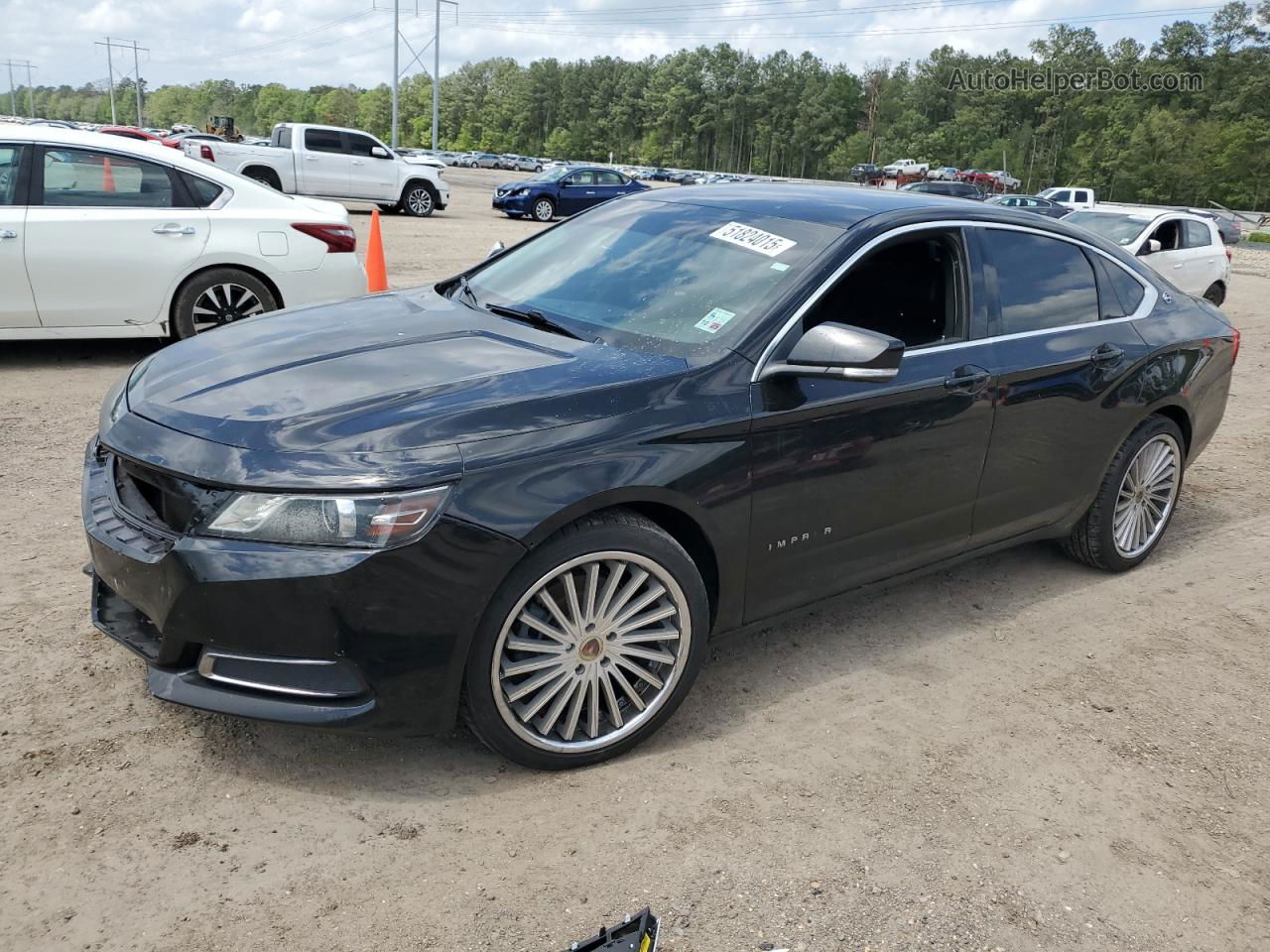 2017 Chevrolet Impala Lt Black vin: 2G1105S37H9154871