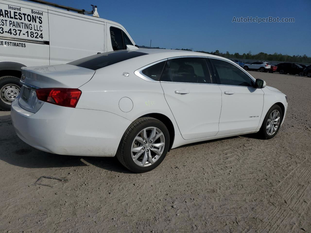 2017 Chevrolet Impala Lt White vin: 2G1105S37H9158175