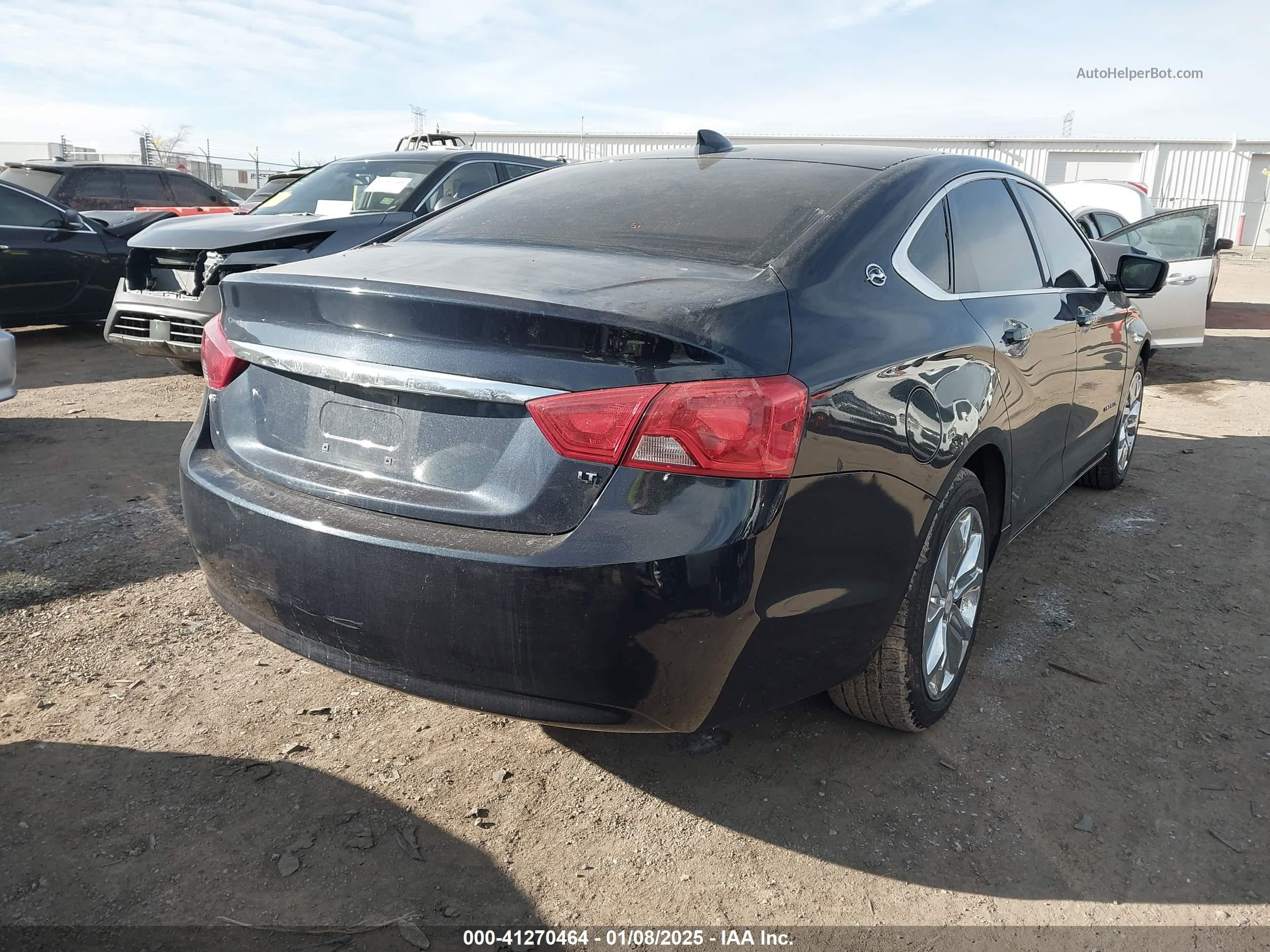 2017 Chevrolet Impala 1lt Blue vin: 2G1105S37H9160766