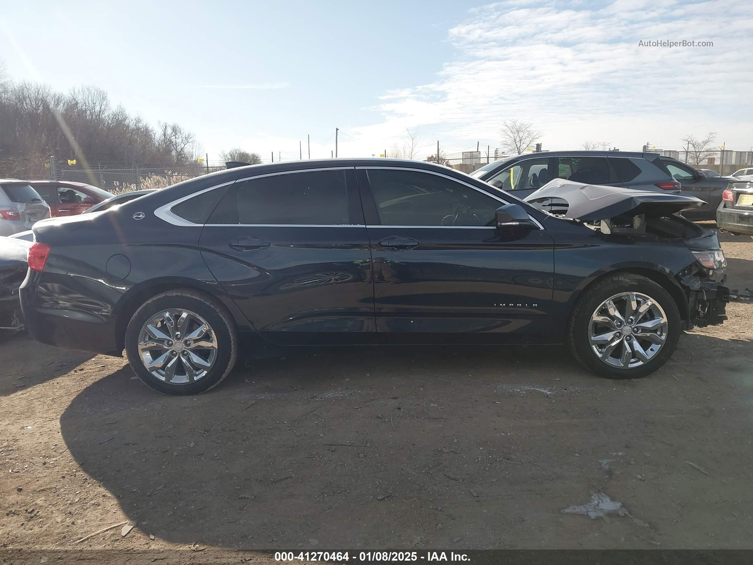 2017 Chevrolet Impala 1lt Blue vin: 2G1105S37H9160766