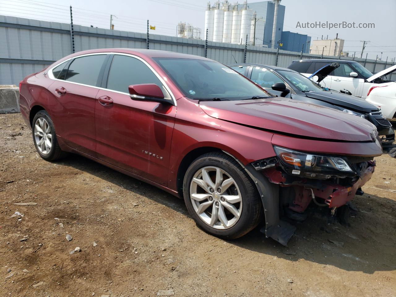 2017 Chevrolet Impala Lt Burgundy vin: 2G1105S38H9103427