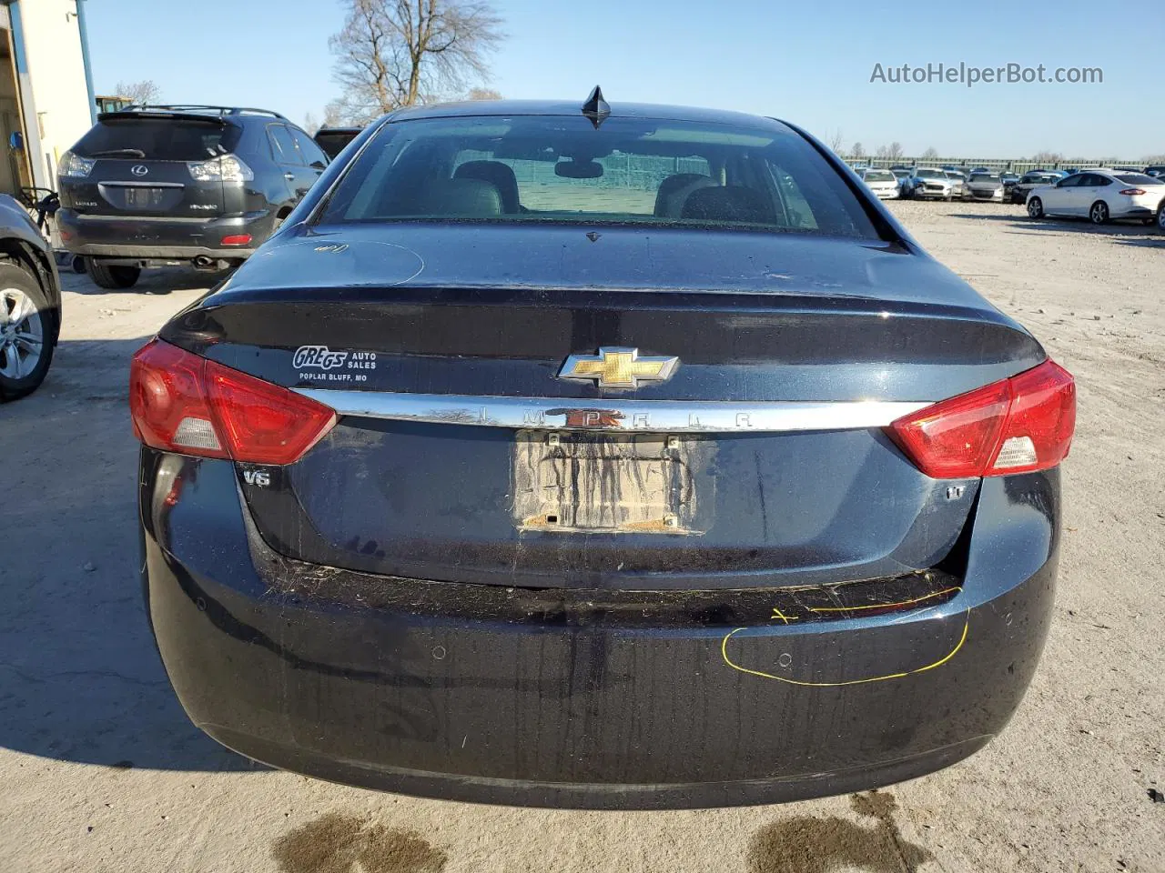 2017 Chevrolet Impala Lt Blue vin: 2G1105S38H9107638