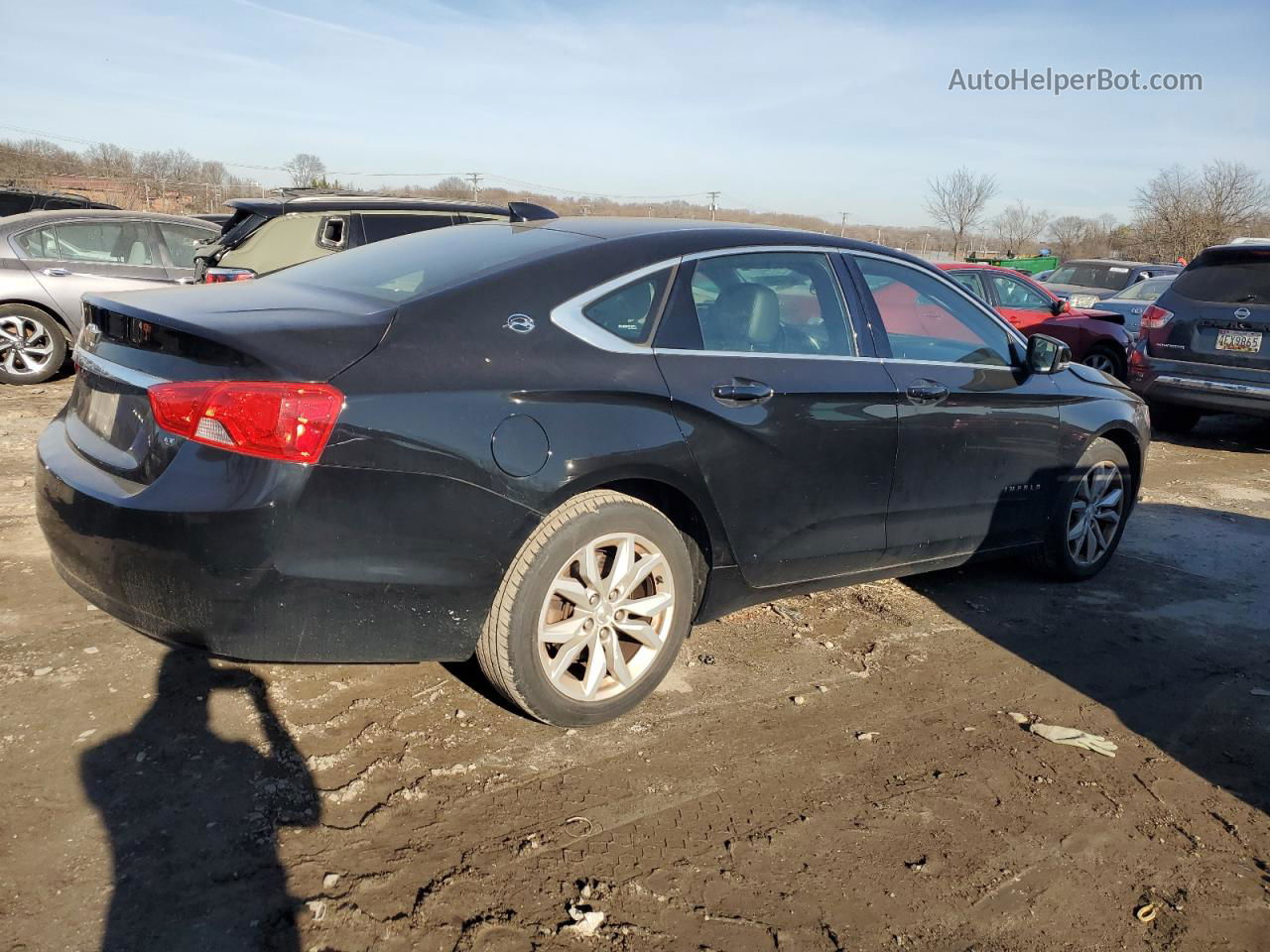 2017 Chevrolet Impala Lt Black vin: 2G1105S38H9118087