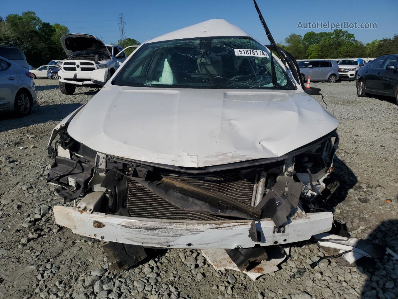 2017 Chevrolet Impala Lt White vin: 2G1105S38H9133561