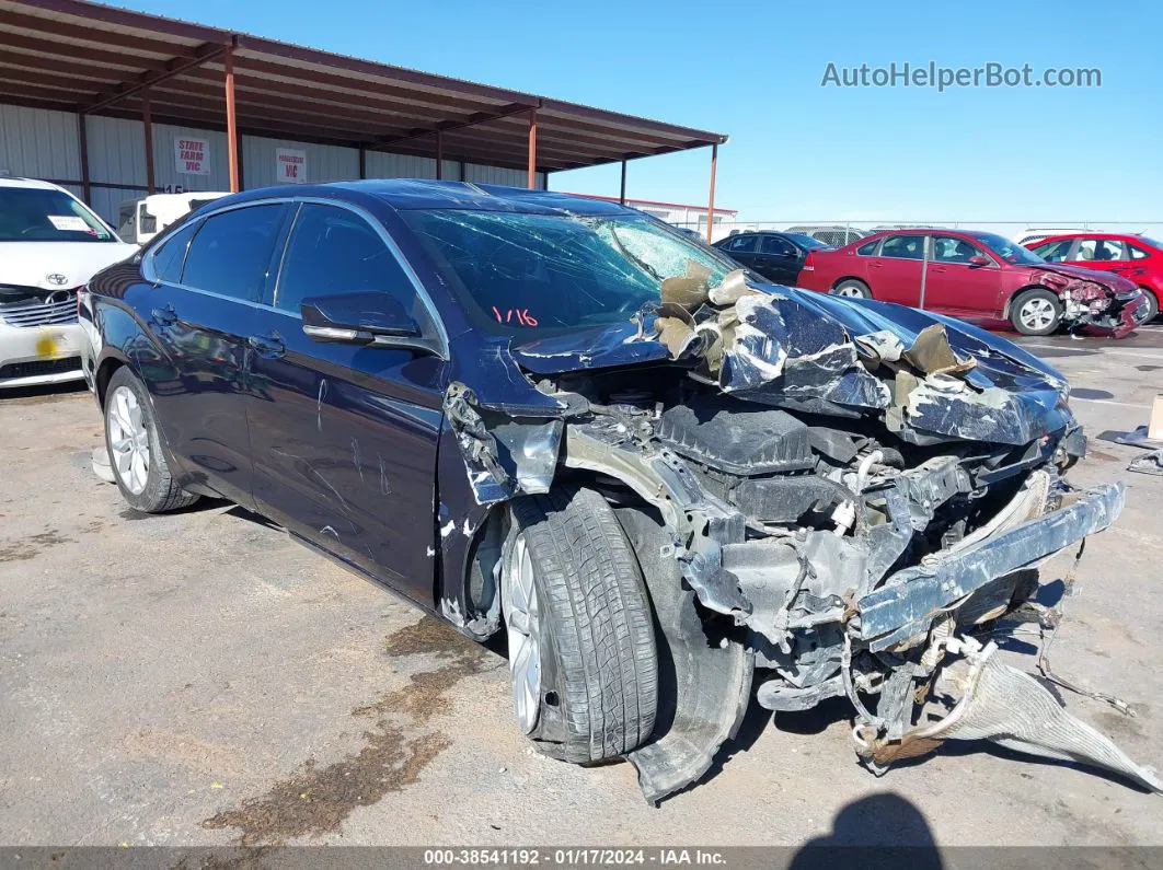 2017 Chevrolet Impala 1lt Blue vin: 2G1105S38H9137058