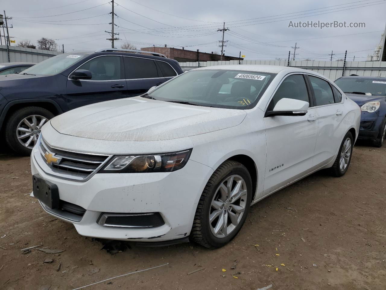 2017 Chevrolet Impala Lt White vin: 2G1105S38H9159464