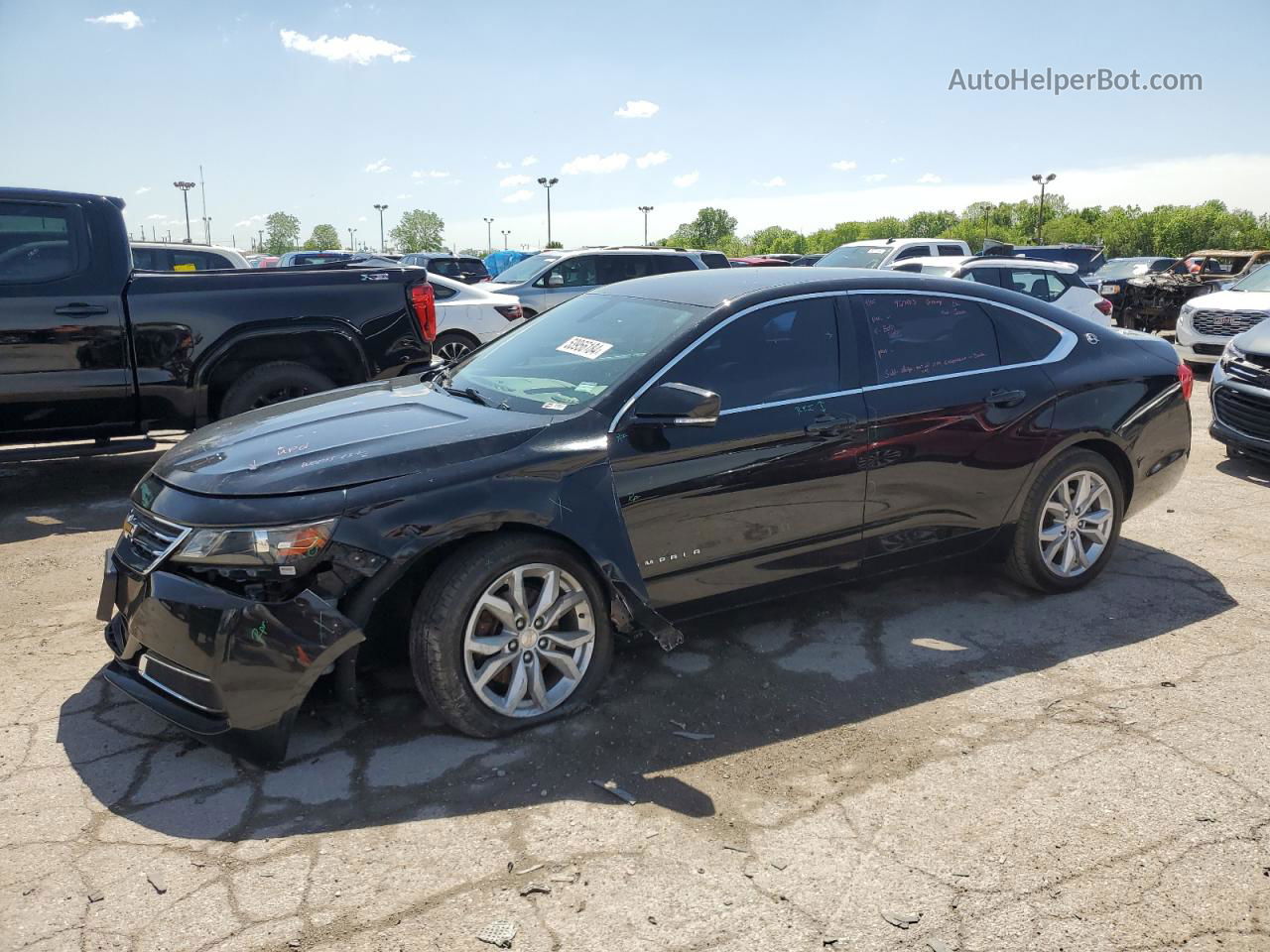 2017 Chevrolet Impala Lt Black vin: 2G1105S38H9164454