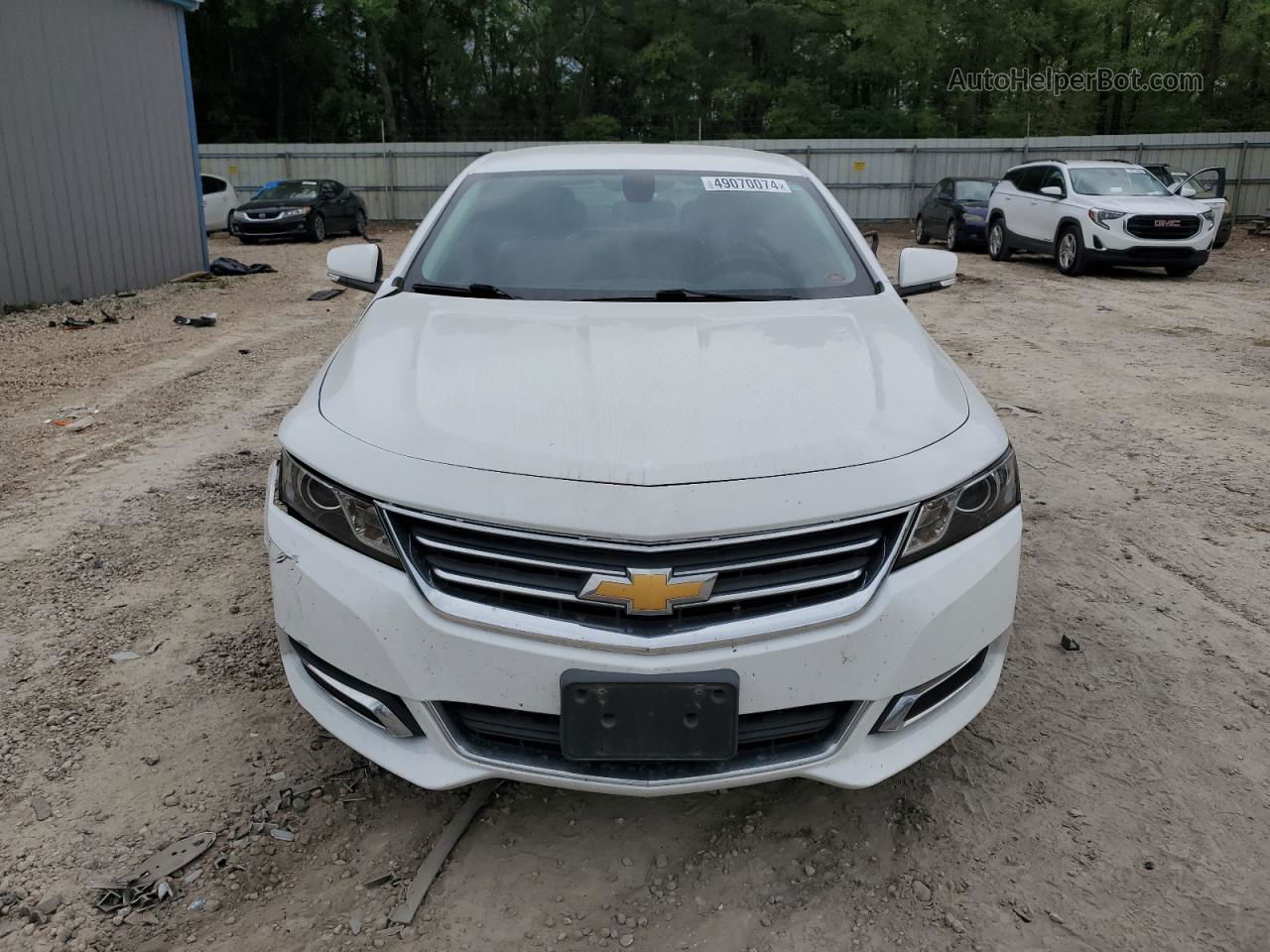 2017 Chevrolet Impala Lt White vin: 2G1105S38H9174613