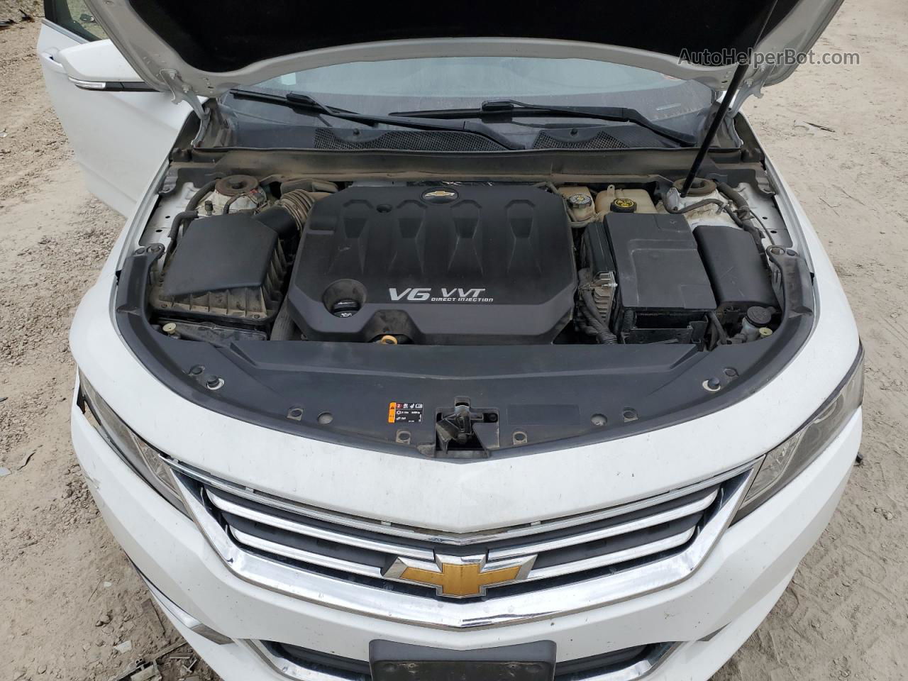 2017 Chevrolet Impala Lt White vin: 2G1105S38H9174613