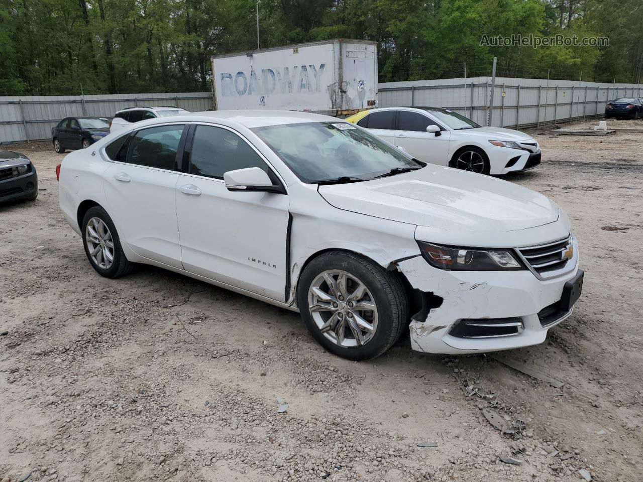 2017 Chevrolet Impala Lt White vin: 2G1105S38H9174613
