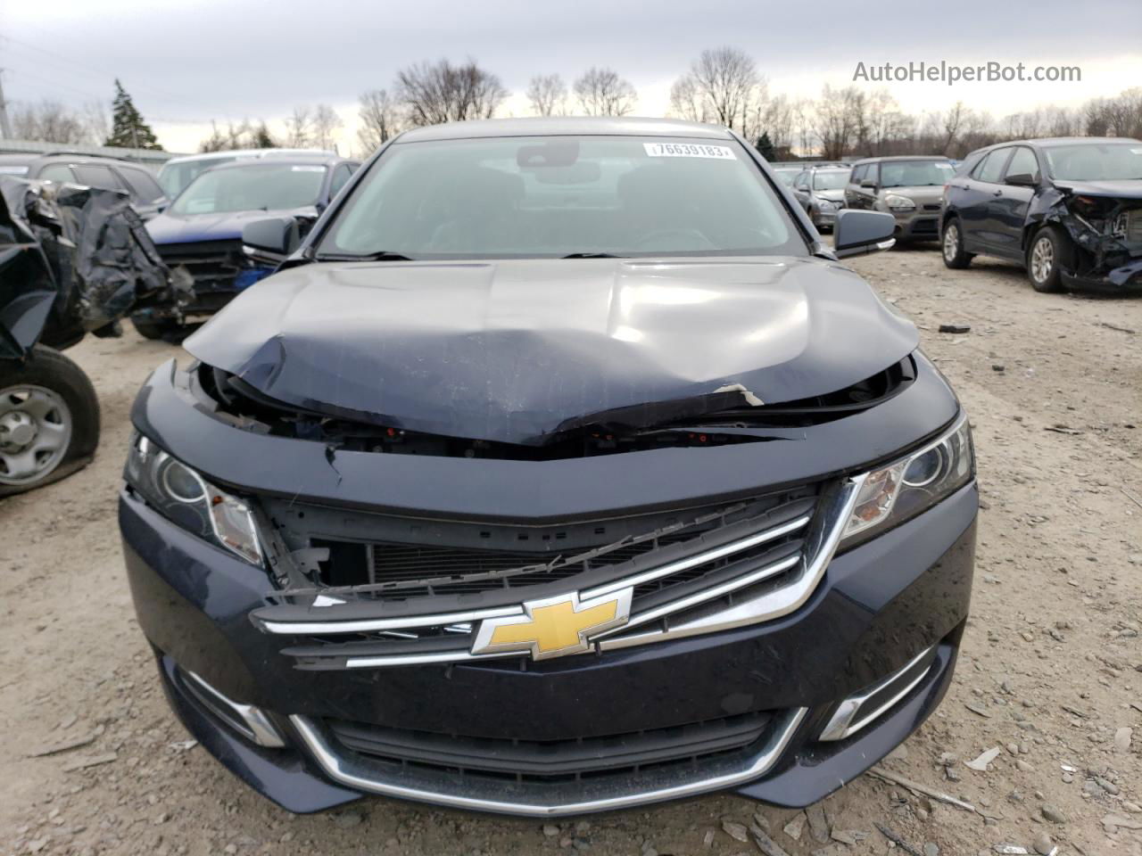 2017 Chevrolet Impala Lt Blue vin: 2G1105S38H9184431