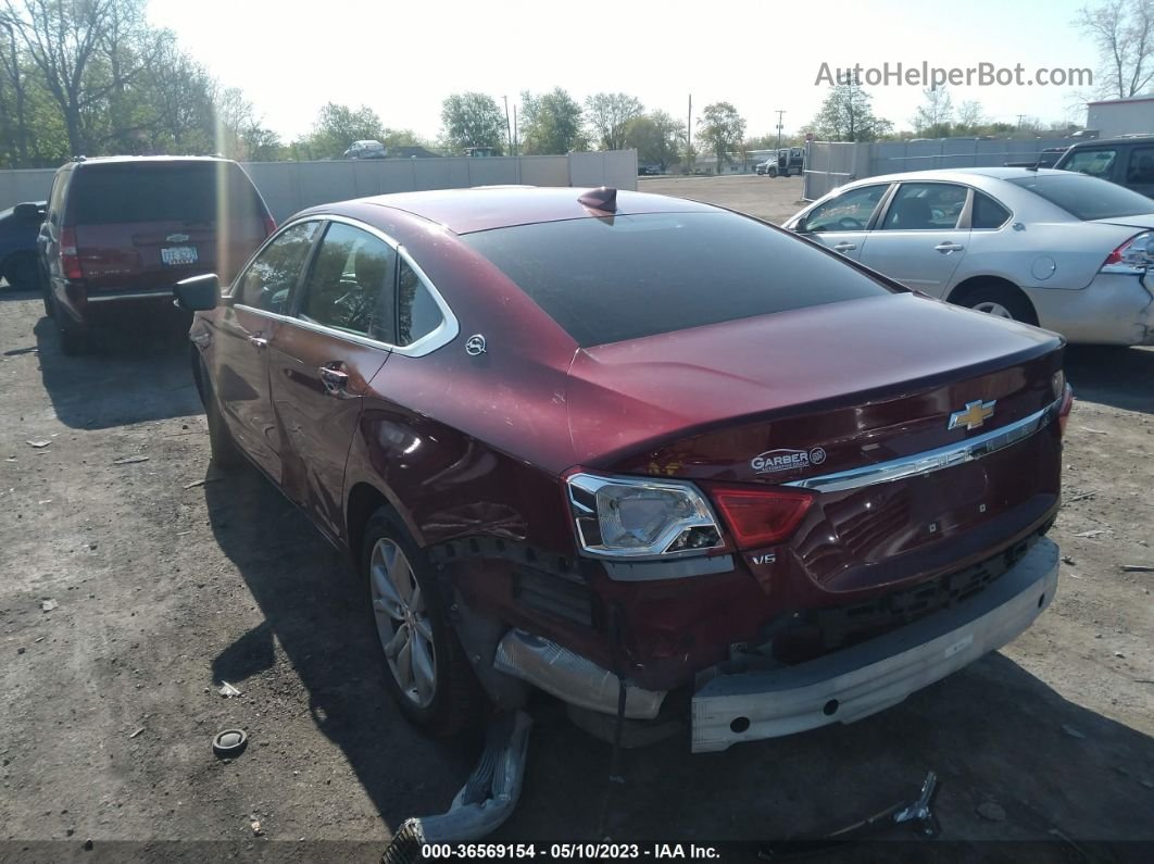 2017 Chevrolet Impala Lt Red vin: 2G1105S39H9114047