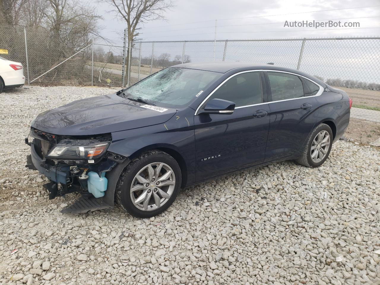 2017 Chevrolet Impala Lt Синий vin: 2G1105S39H9125811