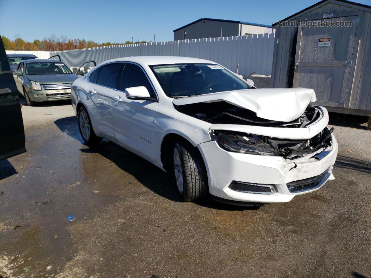 2017 Chevrolet Impala Lt White vin: 2G1105S39H9146352