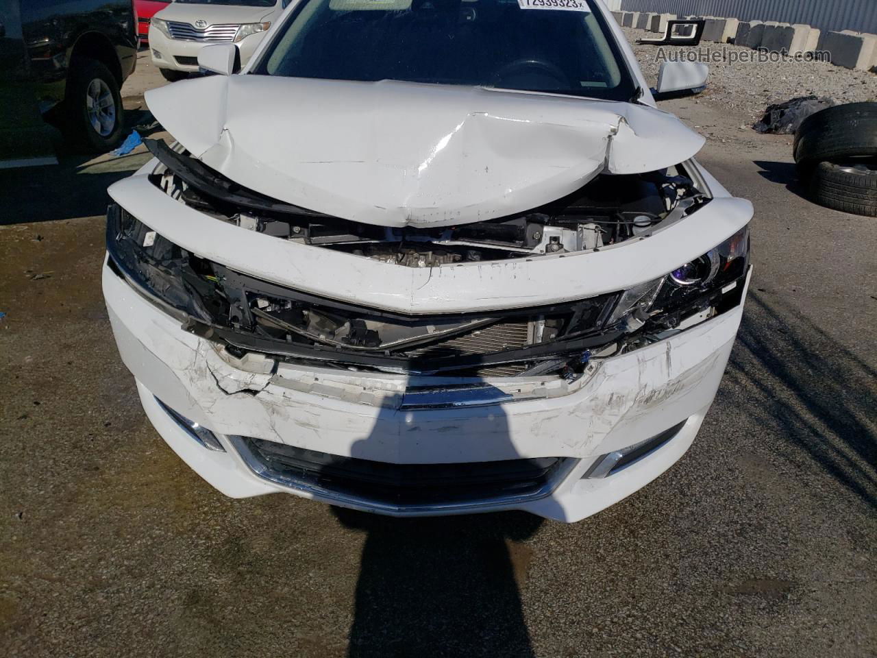 2017 Chevrolet Impala Lt White vin: 2G1105S39H9146352