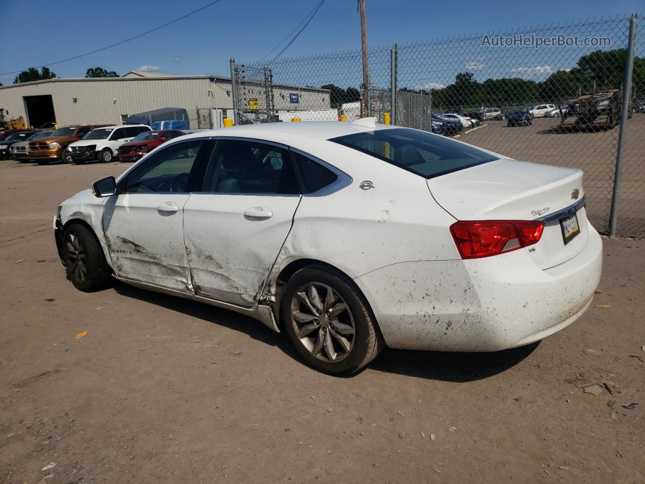 2017 Chevrolet Impala Lt White vin: 2G1105S39H9161076