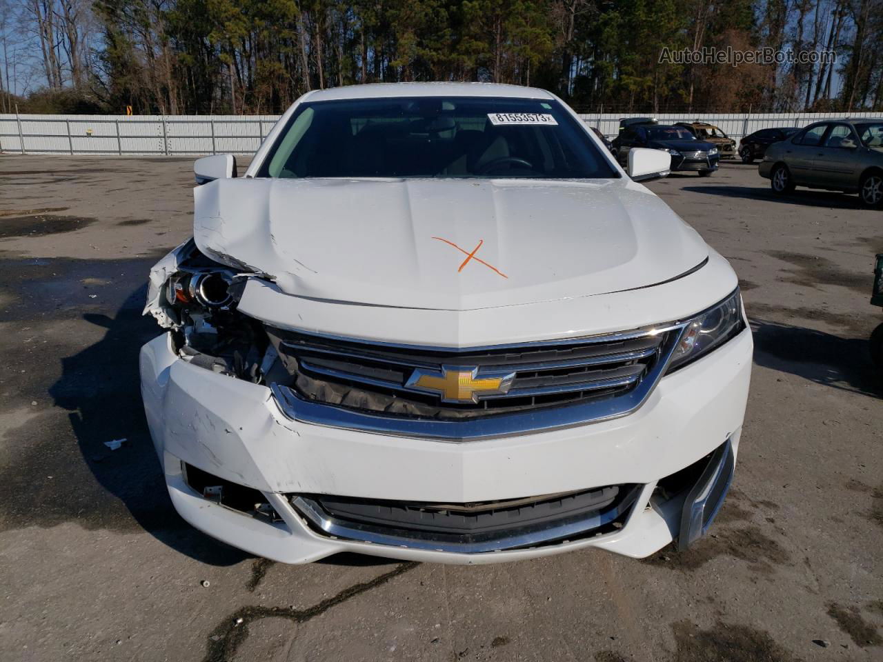 2017 Chevrolet Impala Lt White vin: 2G1105S39H9161966