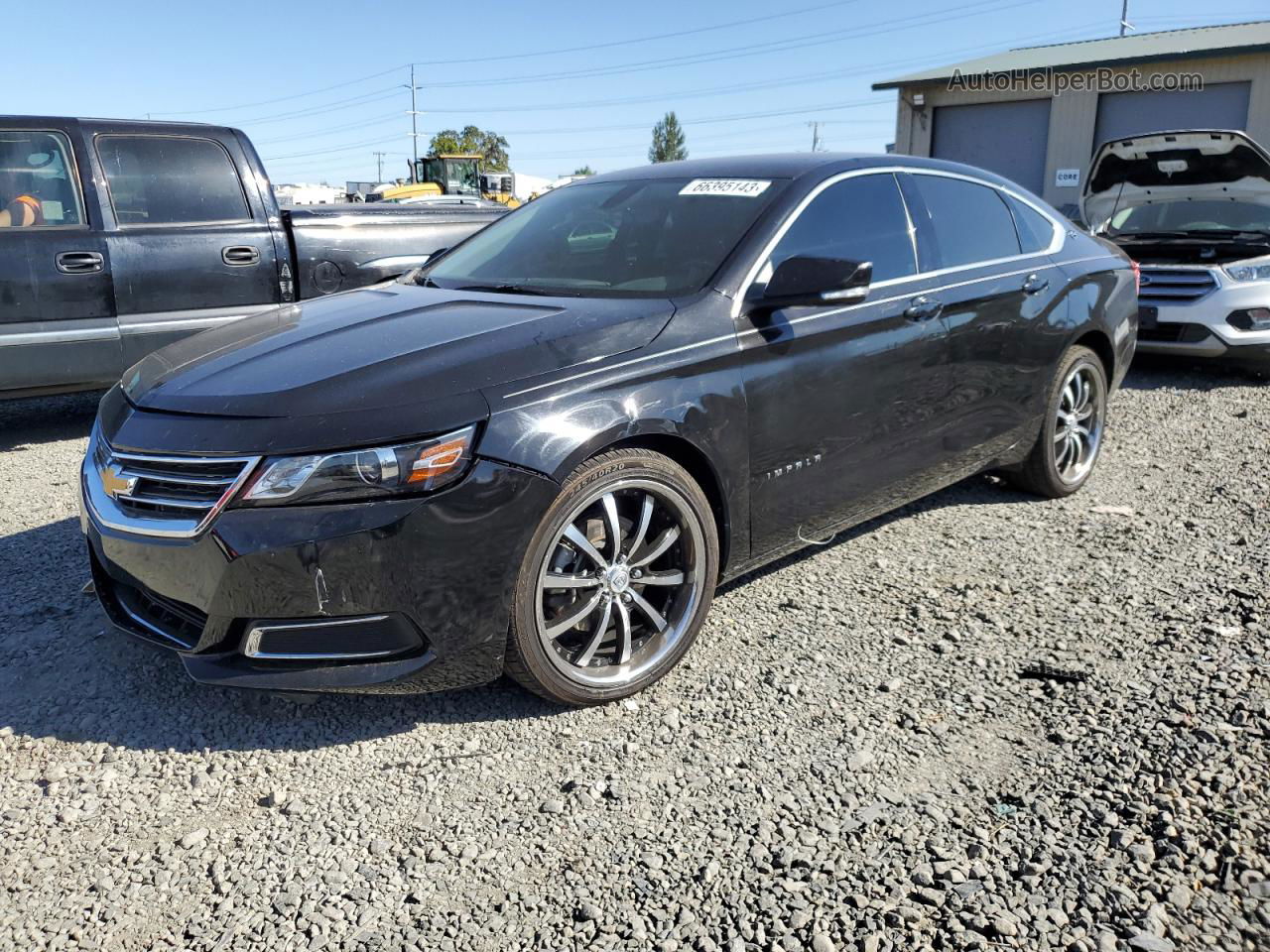 2017 Chevrolet Impala Lt Black vin: 2G1105S39H9164057