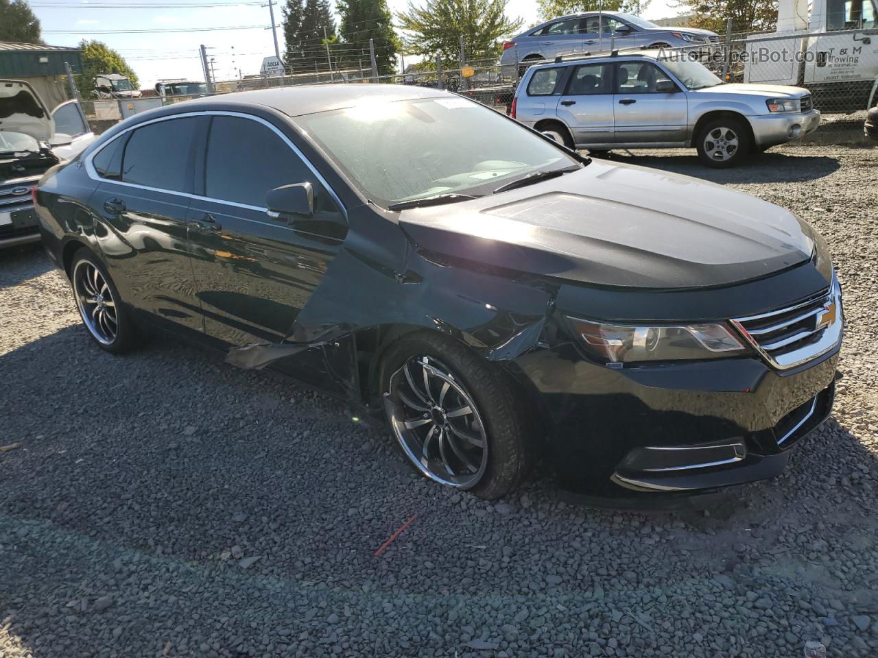 2017 Chevrolet Impala Lt Black vin: 2G1105S39H9164057