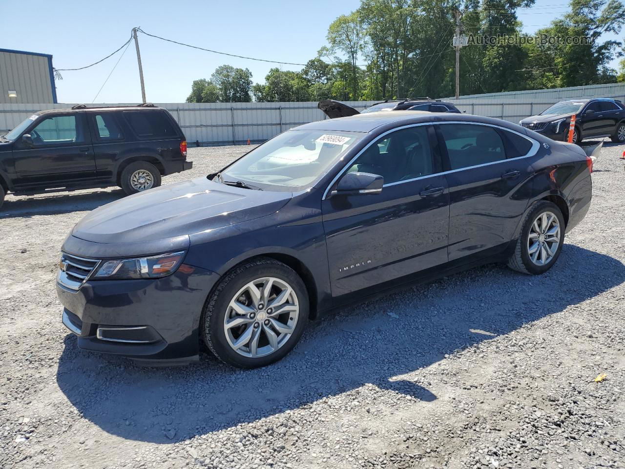 2017 Chevrolet Impala Lt Blue vin: 2G1105S39H9195180