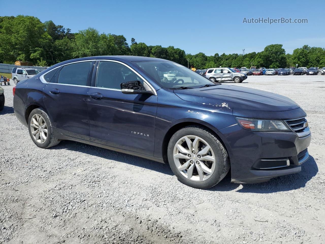 2017 Chevrolet Impala Lt Синий vin: 2G1105S39H9195180