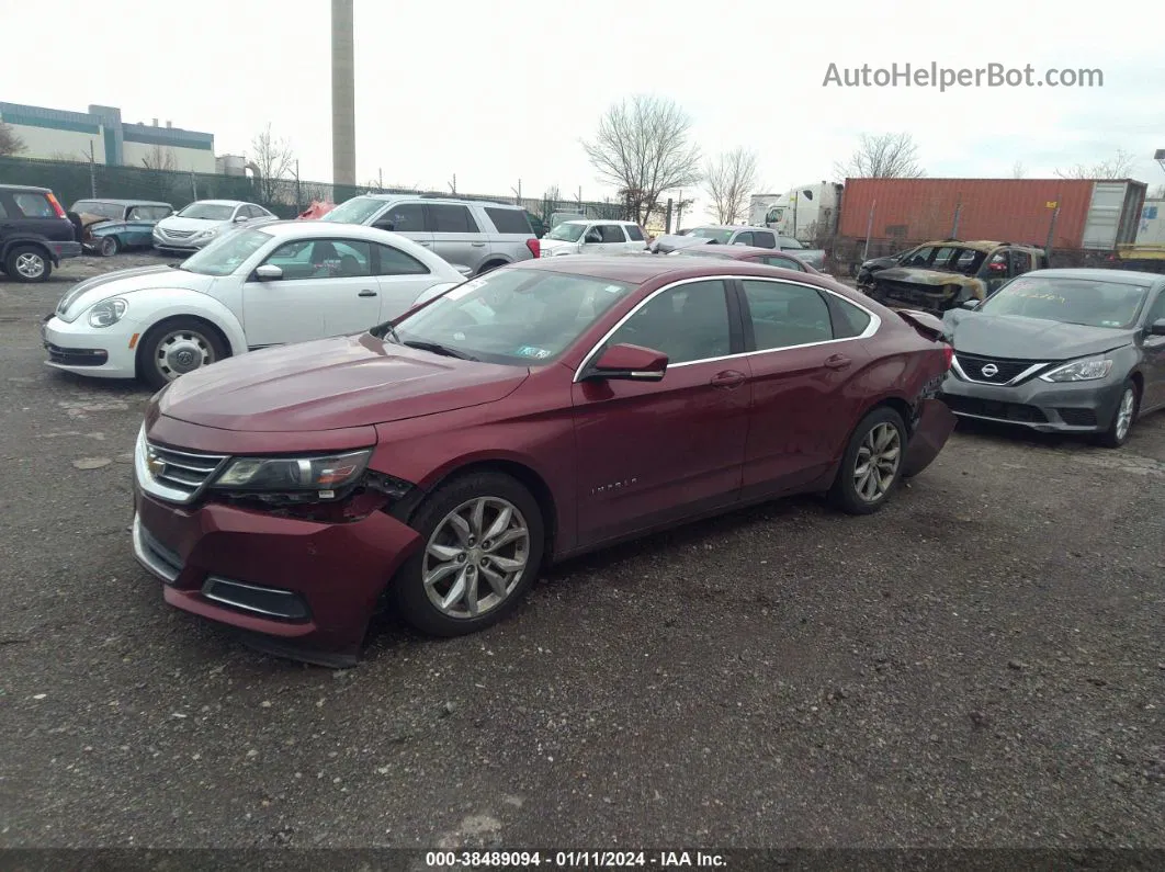 2017 Chevrolet Impala 1lt Темно-бордовый vin: 2G1105S3XH9117071