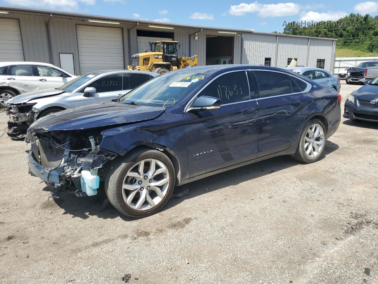 2017 Chevrolet Impala Lt Blue vin: 2G1105S3XH9154525