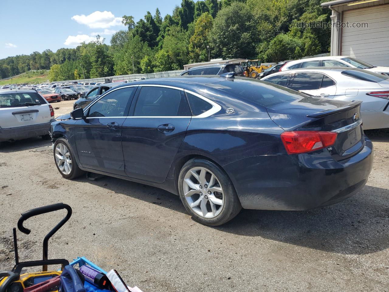 2017 Chevrolet Impala Lt Синий vin: 2G1105S3XH9154525