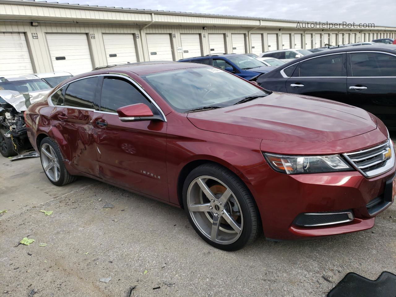 2017 Chevrolet Impala Lt Burgundy vin: 2G1105S3XH9158090