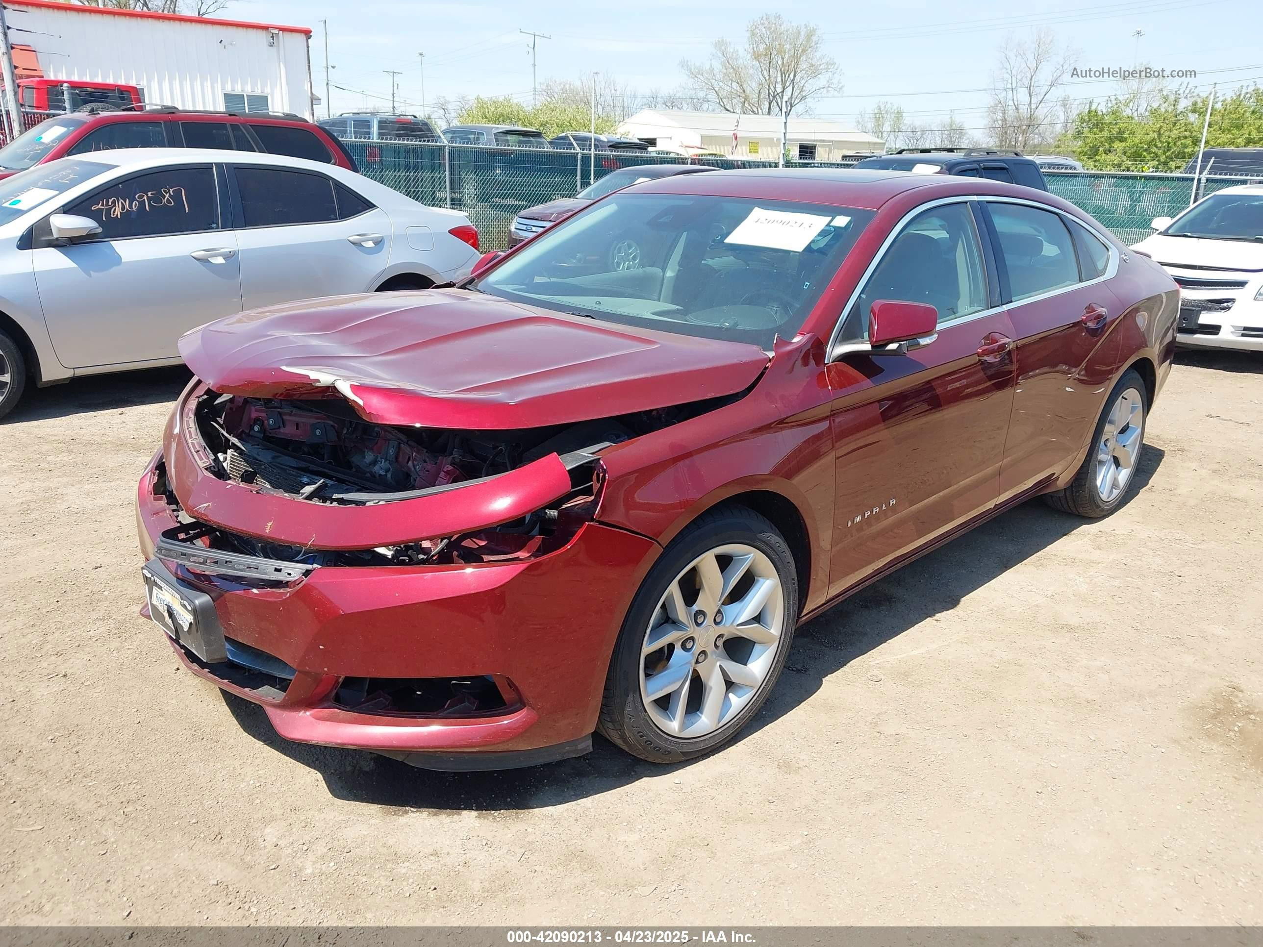 2017 Chevrolet Impala 1lt Maroon vin: 2G1105S3XH9190201