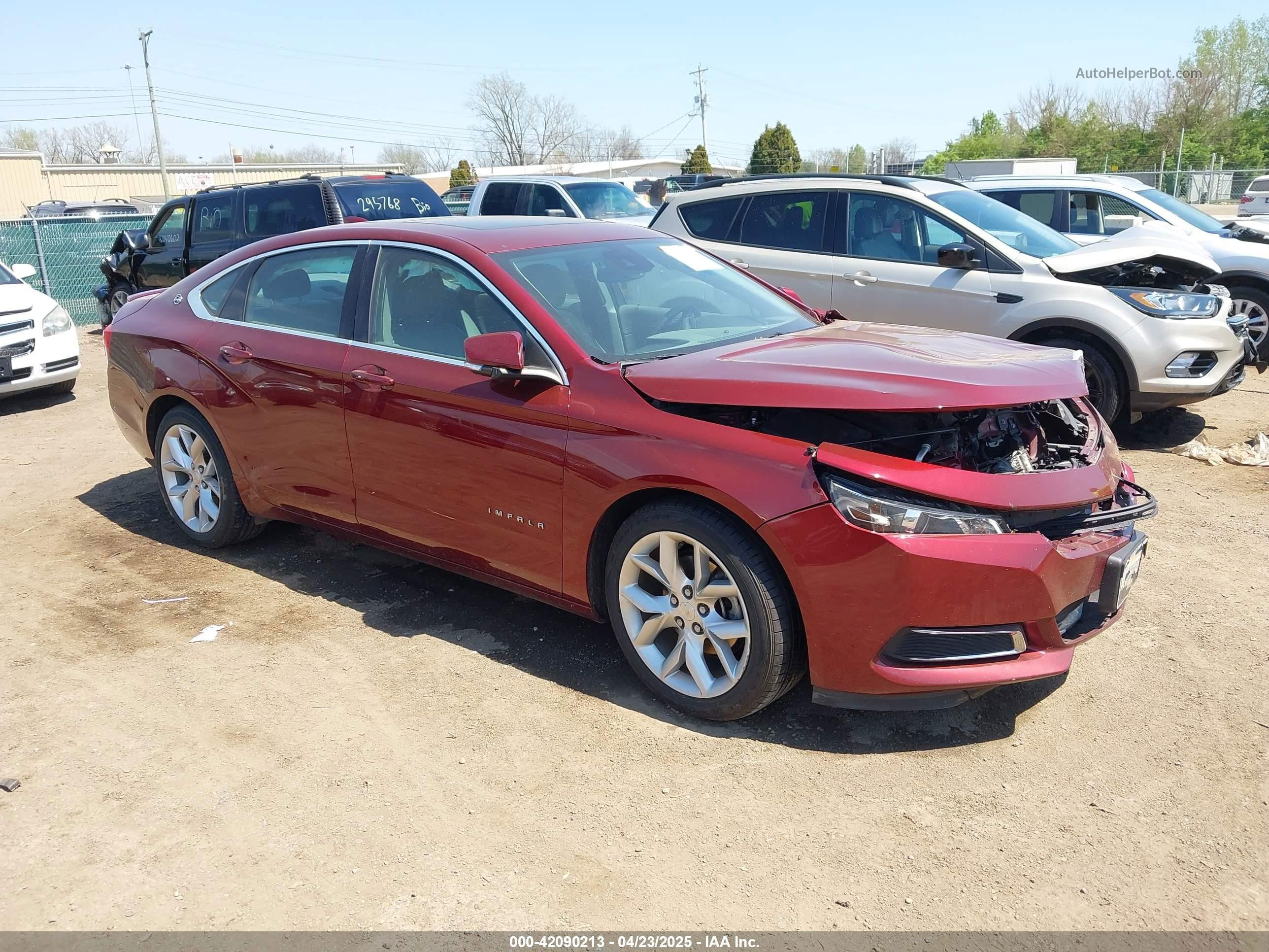 2017 Chevrolet Impala 1lt Maroon vin: 2G1105S3XH9190201