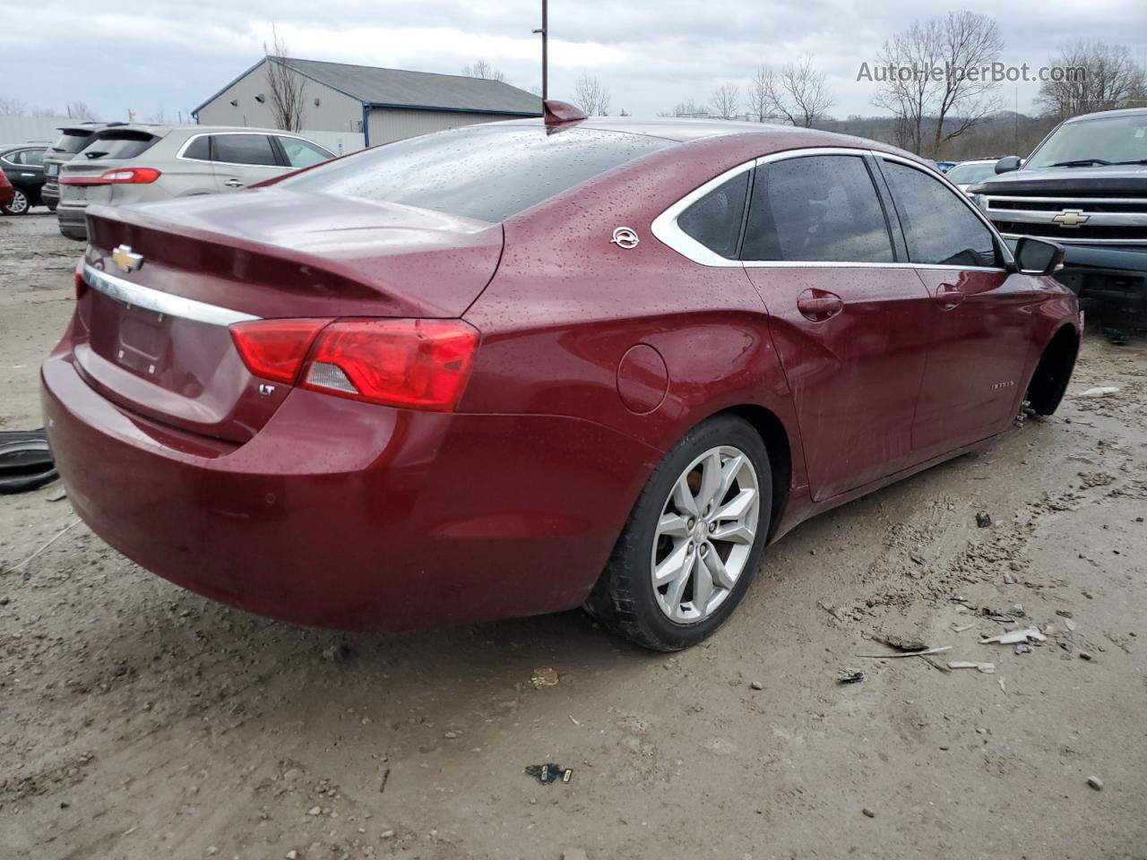 2016 Chevrolet Impala Lt Burgundy vin: 2G1105SA0G9183500