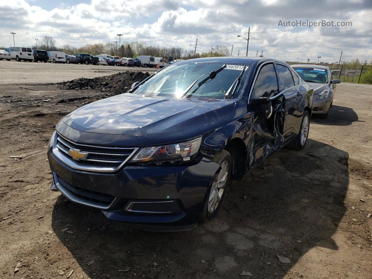 2017 Chevrolet Impala Lt Blue vin: 2G1105SA0H9184793