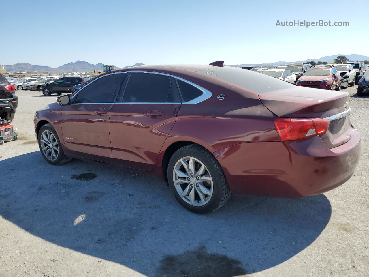 2017 Chevrolet Impala Lt Red vin: 2G1105SA1H9123601