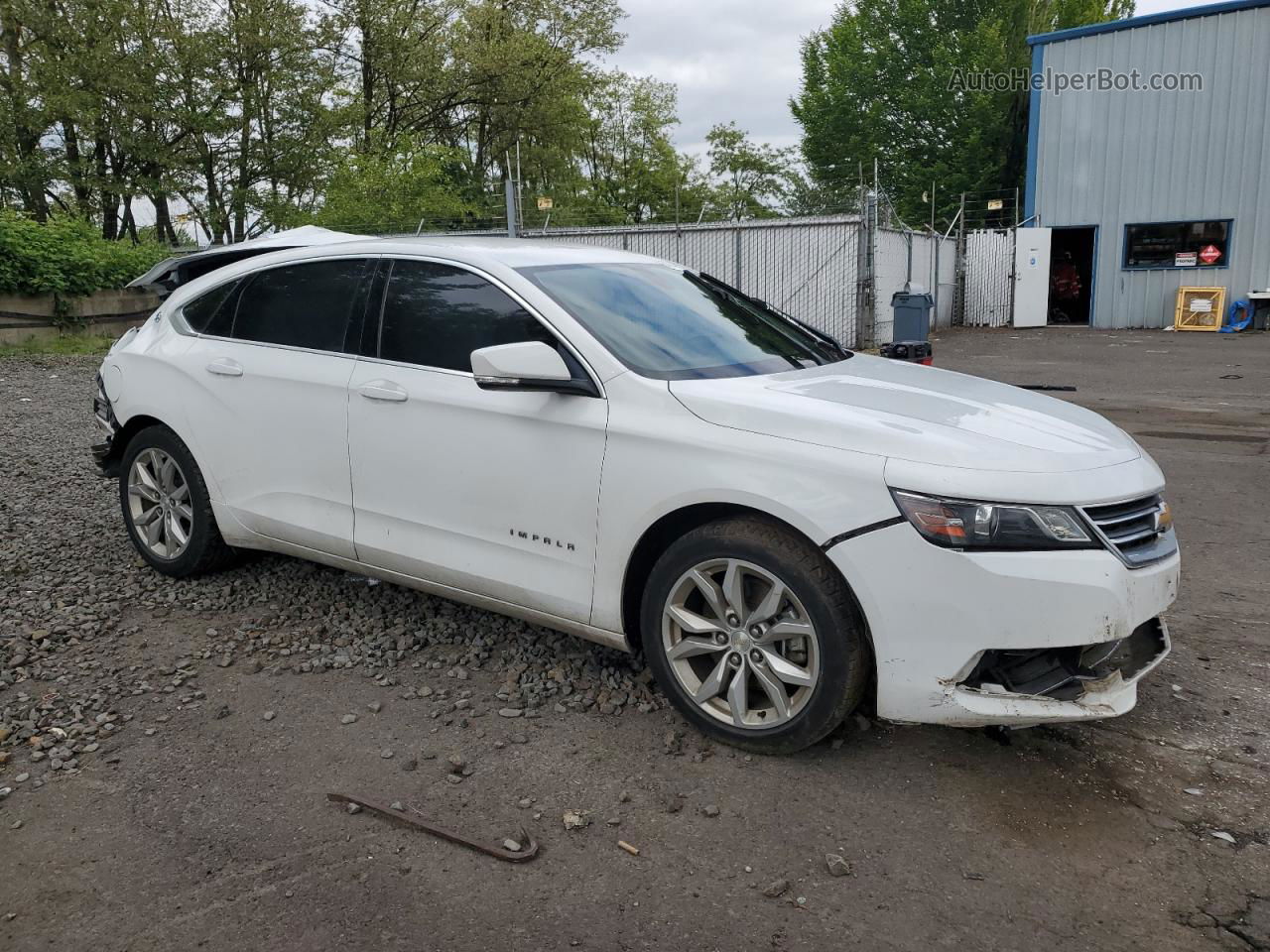 2017 Chevrolet Impala Lt White vin: 2G1105SA1H9151625