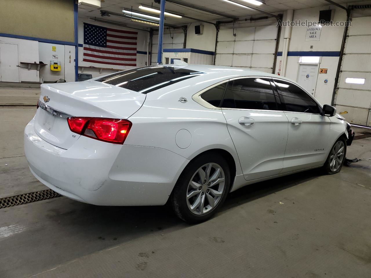 2017 Chevrolet Impala Lt White vin: 2G1105SA1H9152015