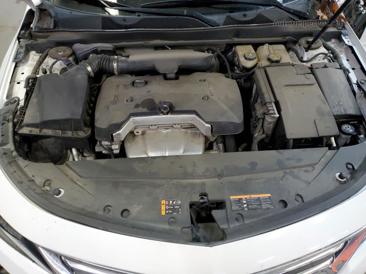2017 Chevrolet Impala Lt White vin: 2G1105SA1H9152015